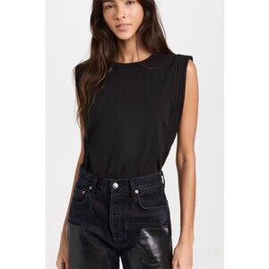 Soldout.nyc The Gimme That Shoulder Tee in Black Size Large Quiet Luxury